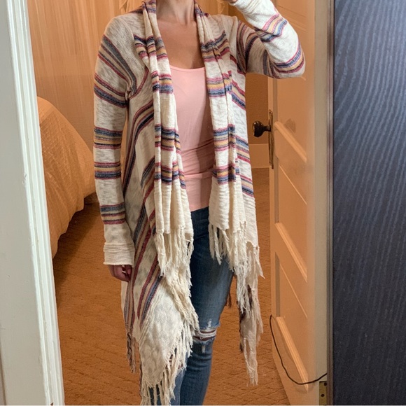 • Forever 21 long fringe sweater cardigan - Picture 7 of 8